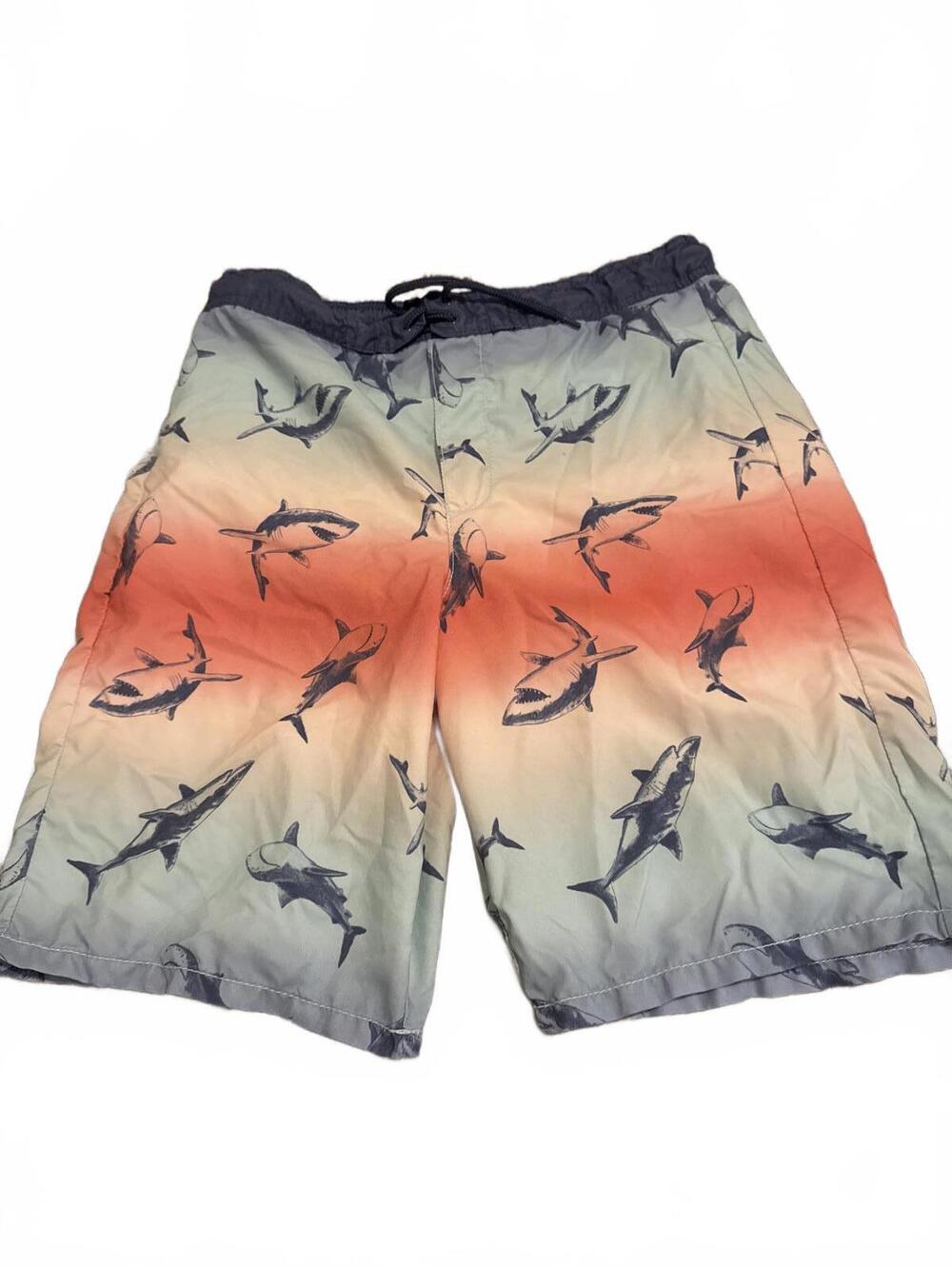 OshKosh B'gosh Boys Shark Print Swim Shorts 14/14A - Boys Swimwear